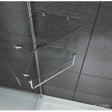 new interesting hinge style shower door